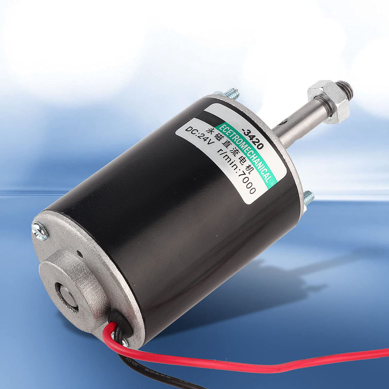 12/24V 30W CW/CCW High Speed Permanent Micro DC Magnet Motor Low Noise Permanent Magnet DC Motor for DIY Generator(24V 7000rpm) 24V 7000rpm