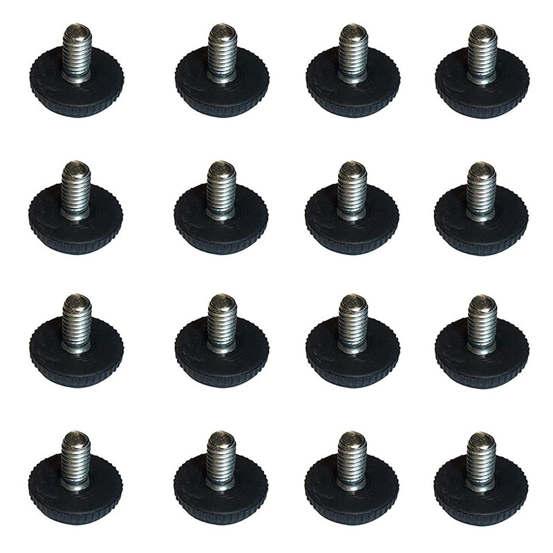 12 Outdoor Furniture Leg Levelers 5/16-18 Thread with Approx 5/8" Stainless Steel Threaded Stud Adjustable Glide Patio Furniture Leveling Chair Feet Legs to Protect Surface (12 pcs Pack)