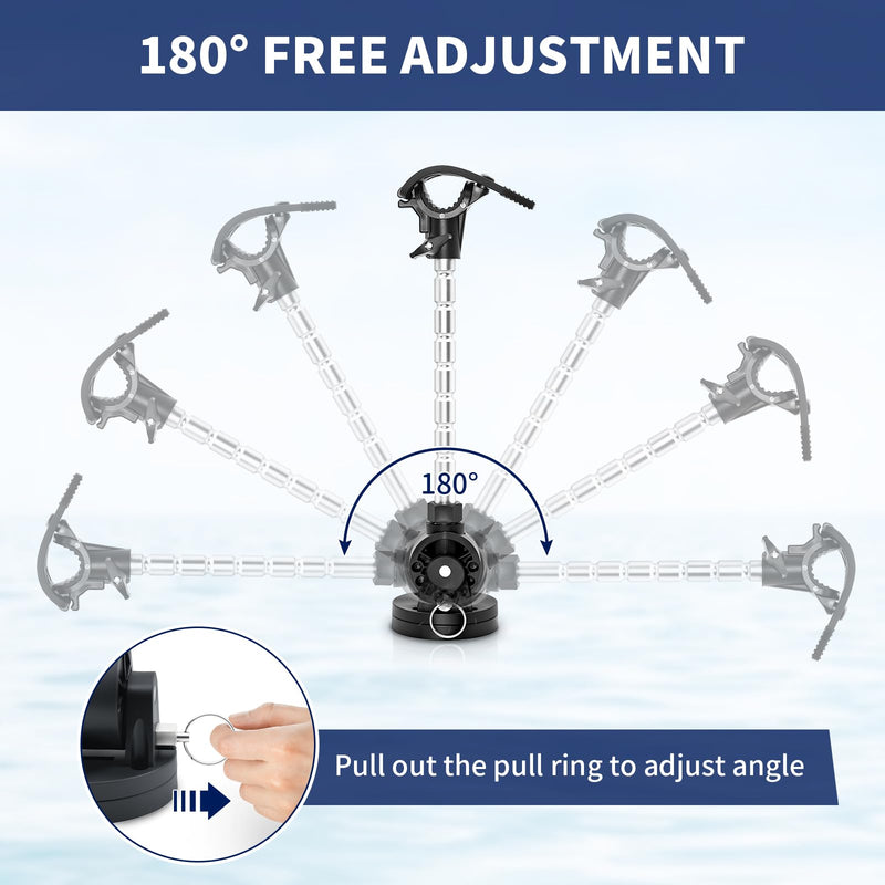 Acelane Trolling Motor Stabilizer Mount Support Compatible with Minn kota Terrova/Riptide Terrova/Ulterra/Riptide Ulterra/PowerDrive, with Installation Screws