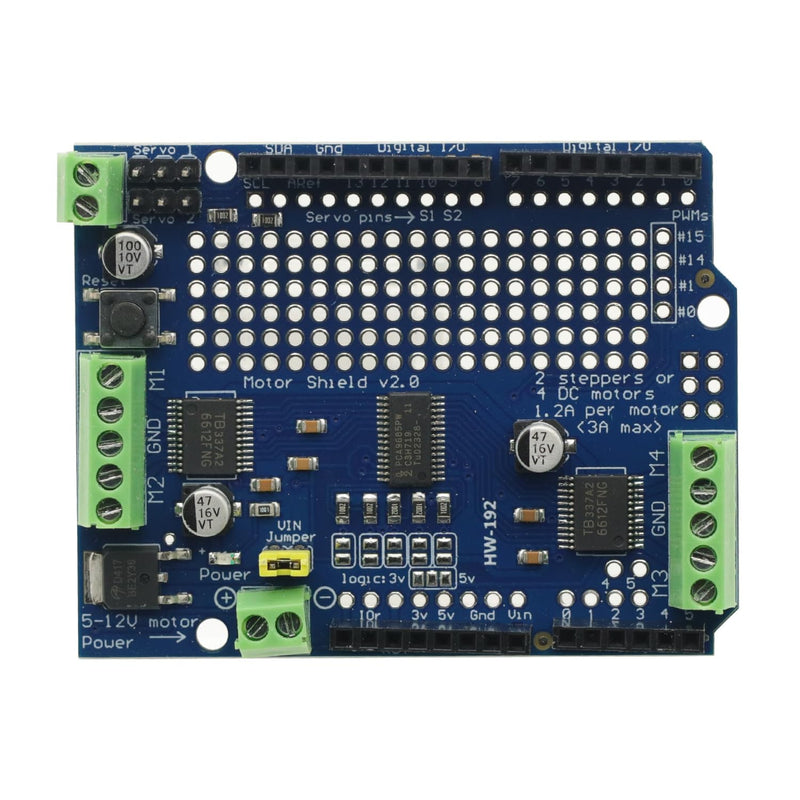 TB6612 Mosfet Stepper Motor PCA9685 Standard IIC I2C PWM Servo Driver Shield V2 for Arduino Robot PWM Mega R3 Replace L293D