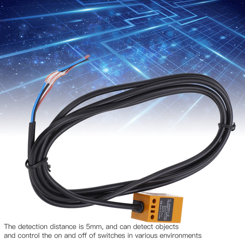 Inductive Proximity Sensors DC 10‑30V Proximity Switch 3 Wire 5mm Detection Distance NPN Inductive Proximity Switch for Detecting Metal TL-Q5MC1-Z Proximity Switch