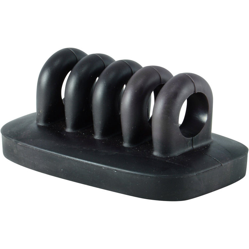 Cable Clip Holder Weighted Desktop Cord Management Fixture (Black) Black