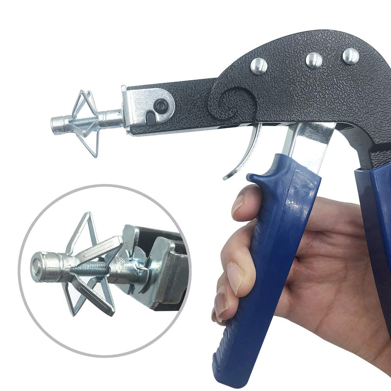 ISPINNER Heavy Duty Wall Anchor Gun Metal Setting Tool for Hollow Wall Anchor Plasterboard Fixing
