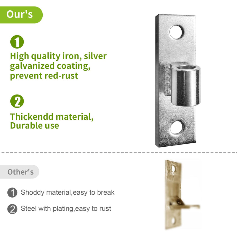 Gate Hinges, Sturdy Metals Wall Mount Gate Hinges Heavy Duty, Gate Hinge for Farm Gate or Fence Gate, Fit 5/8'' Pin Chain Link Fence Gate Hinge-2Pcs, KZ-YZJL38125-2