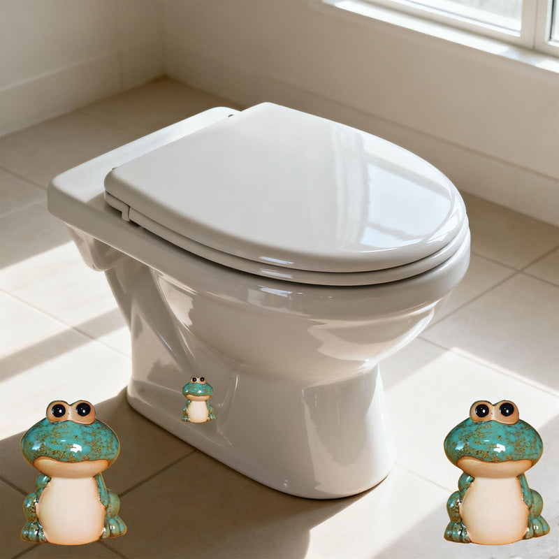 Frog Toilet Bolt Covers Decorative Toilet Screw Cover Caps, Toilet Caps for Bottom of Toilet,，Waterproof Bathroom Upgrade Accessories, Easy to Install (Set of 2)