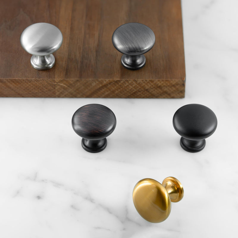 HESTIA HARDWARE 10 Pack | Oil Rubbed Bronze Knobs | Brushed Bronze Cabinet Hardware | Bronze Round Drawer Knob | Dresser Drawers Bronze Knobs (Z5.10.O) - NewNest Australia
