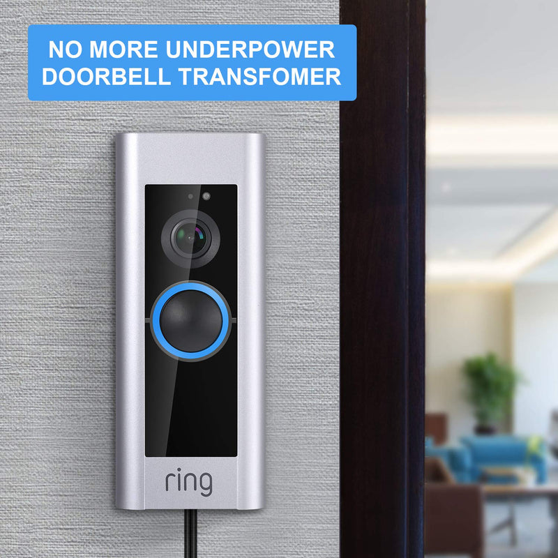 Maxdot 1 Pack Doorbell Transformer 16V 30VA Compatible with Ring Wired Video Doorbell, Safe Wired Doorbell 30VA Kit, Easy to Install Door Bell Transformer for Home