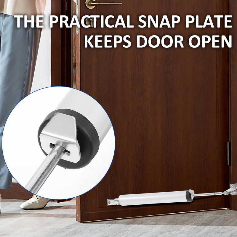 2 Pack Medium Duty Screen Door Closers Kit, Heavy Duty Pneumatic Screen & Storm Door Closer, Adjustable Pneumatic Screen Door Closer Replacement Kit for Medium and Light Weight Storm Doors