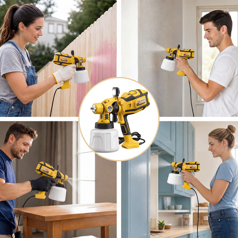 Paint Sprayer for House Painting, 1000W Stain Sprayer with 3 Spray Patterns