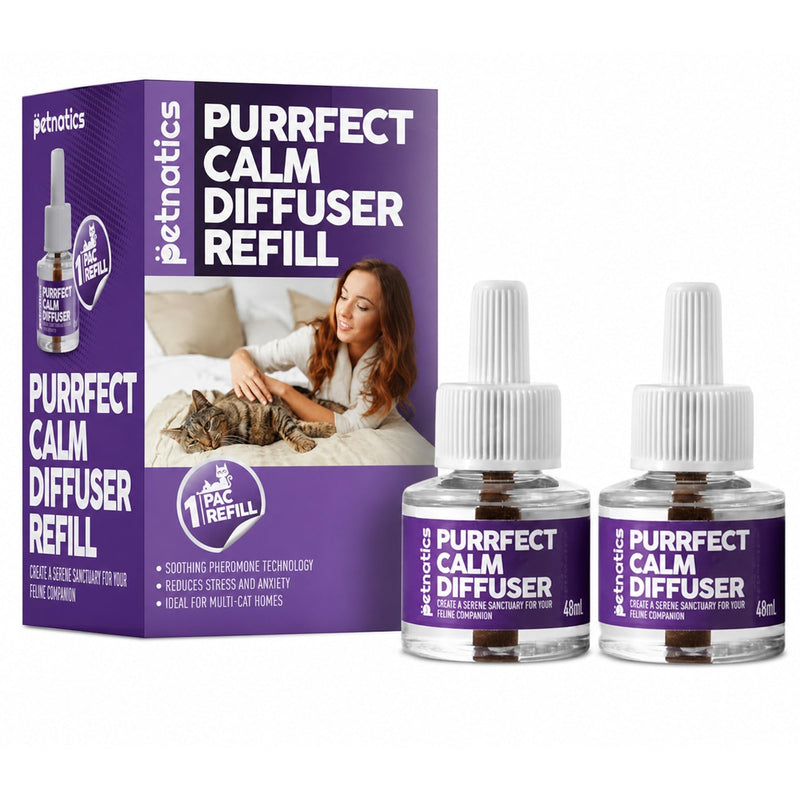 Cat Calming Diffuser Refill | 24/7 Soothing Pheromone Technology for Felines & Multi-Cat Homes | Long-Lasting Effect for up to 30 Days Fits Standard Pheromone Diffusers (1-Pack) 1