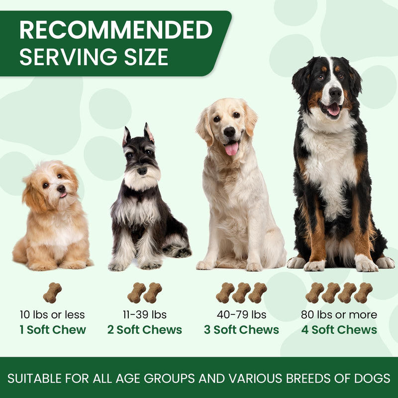 Dog Allergy Relief Chews, Supplement with Probiotics Vitamins, Itchy Skin Relief to Support Seasonal Allergy and Healthy Immune System, Skin and Coat Allergies,Itching & Paw Licking, 200 Soft Treats 200 PCS