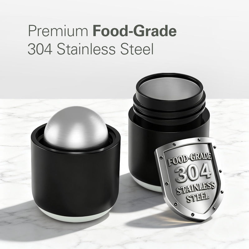 DEPAD Pill Crusher Stainless Steel, Pill Crusher Fine Powder, Pill Crushers for Elderly and Pets, Pill Grinder Fine Powder with Brush, Twist-to-Grind Black