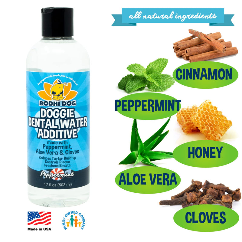 Bodhi Dog Bitter 2 in 1 No Chew 4oz + Peppermint Dental Water Addititve 17oz Bundle