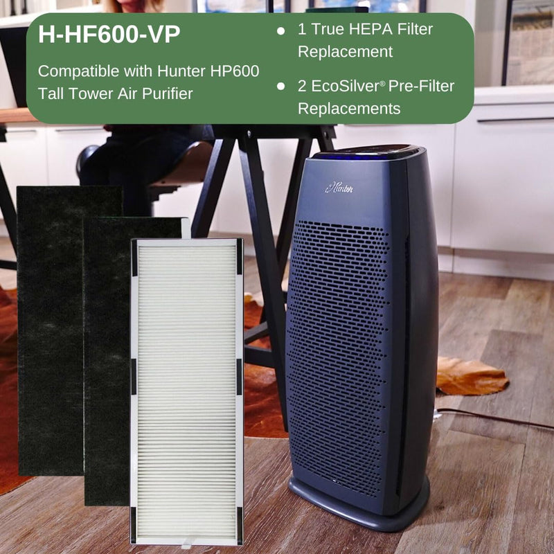 Hunter H-HF600-VP Filter Value Pack with EcoSilver Pre-Filter for HP600