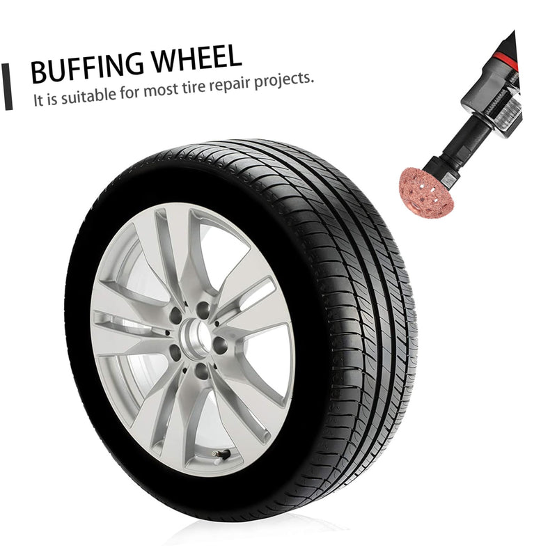 SUPVOX Tire Buffing Wheel 2.17 Inch Hard Tungsten Dome Buffers for Car Tire Repair and Polishing Compatible with Pneumatic Tools Durable Repair Buffing Wheel