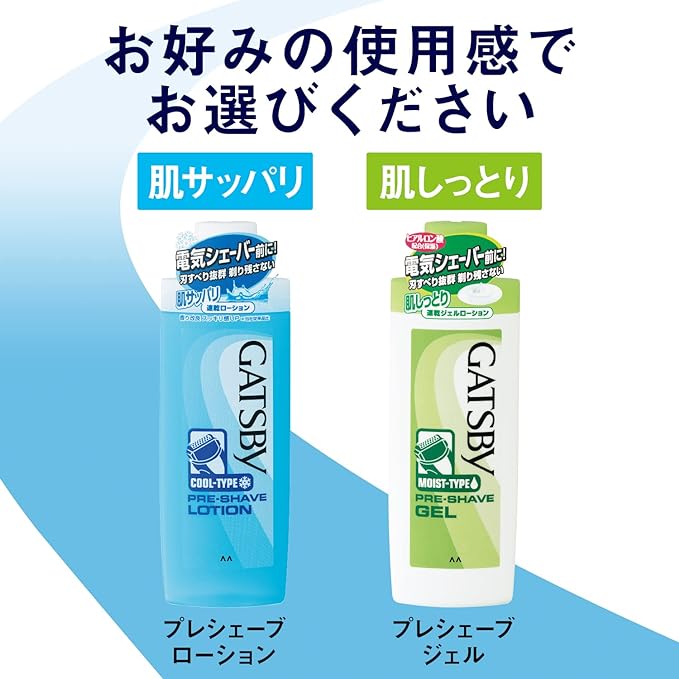 GATSBY Preserved Gel for Men Electric Shavers, 4.5 fl oz (140 ml) (x3) - NewNest Australia