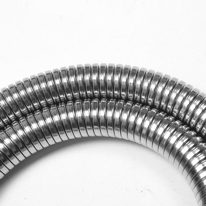 CWM Stainless Steel Hose Flexible Metal 18.5 Inch for Commercial Pre Rinse Kitchen Sink Faucets Flexible Hose Replacement (47CM 1.54ft)