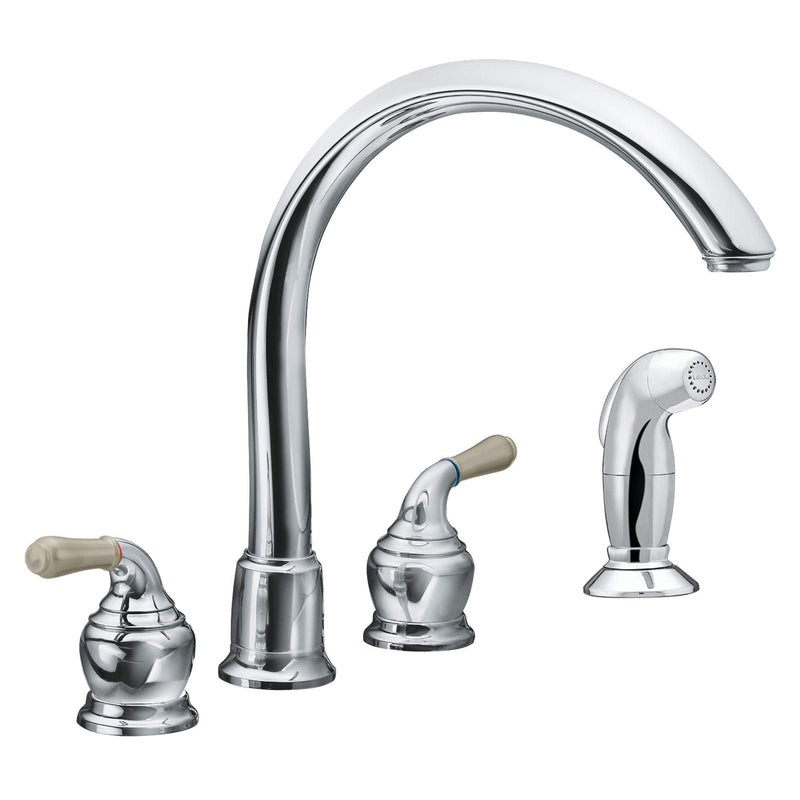 Moen 97557SL Monticello Replacement Handle Lever Insert, Stainless (2-Pack)