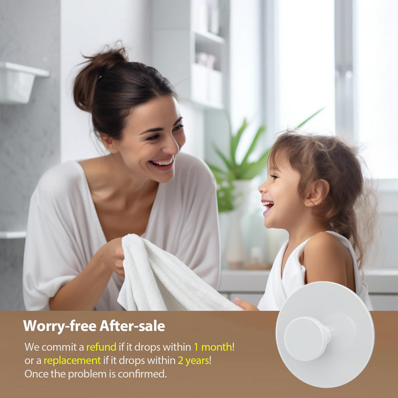 Adhesive Wall Hook for Coat and Towel: Extra Sticky 12 LB (Max), Stainless Coat Rack Door Holder Hanger, White Heavy Duty 4 Pack