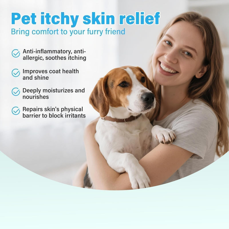 Dog Moisturizer for Dry Itchy Skin, Coconut Oil for Dogs & Cats- Hot Spot & Paw Moisturizer, Pet Skin Pen with Precision Applicator Brush, Soothes Itch, Heals & Promotes Hair Growth, Lick-Safe, 3 Pack 3*5ml(0.17 fl.oz.)