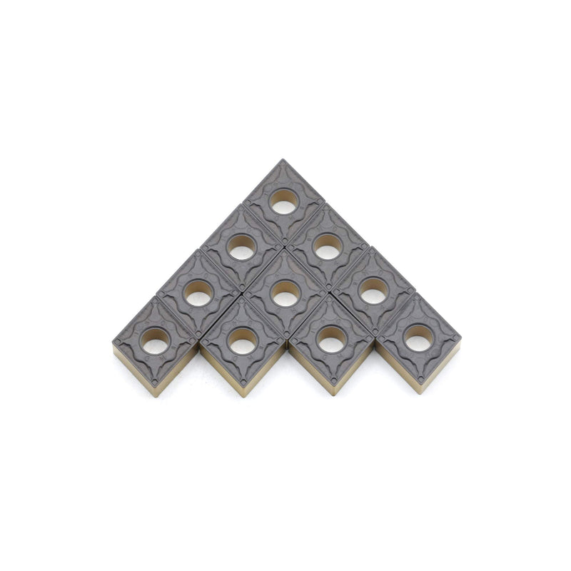 CNMG431 / CNMG120404-PM of CNC Carbide Inserts for Steel Turning Cutting Tools, The Chip Breaker PM fit for Semi-Finishing Metal Cutting, 10 PCS.