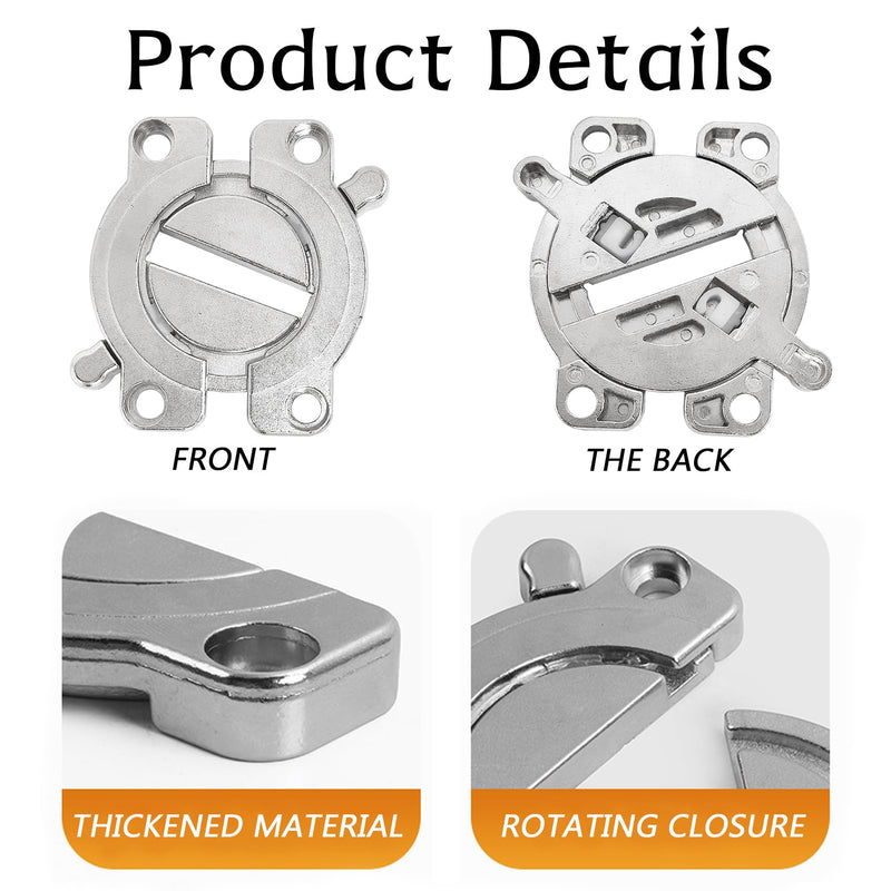 4Pcs Heavy Duty Table Latches, MfhdgXAvs Zinc Alloy Buckle Lock for Furniture Connectors, Desk Stabilizer & Table Leaf Extension