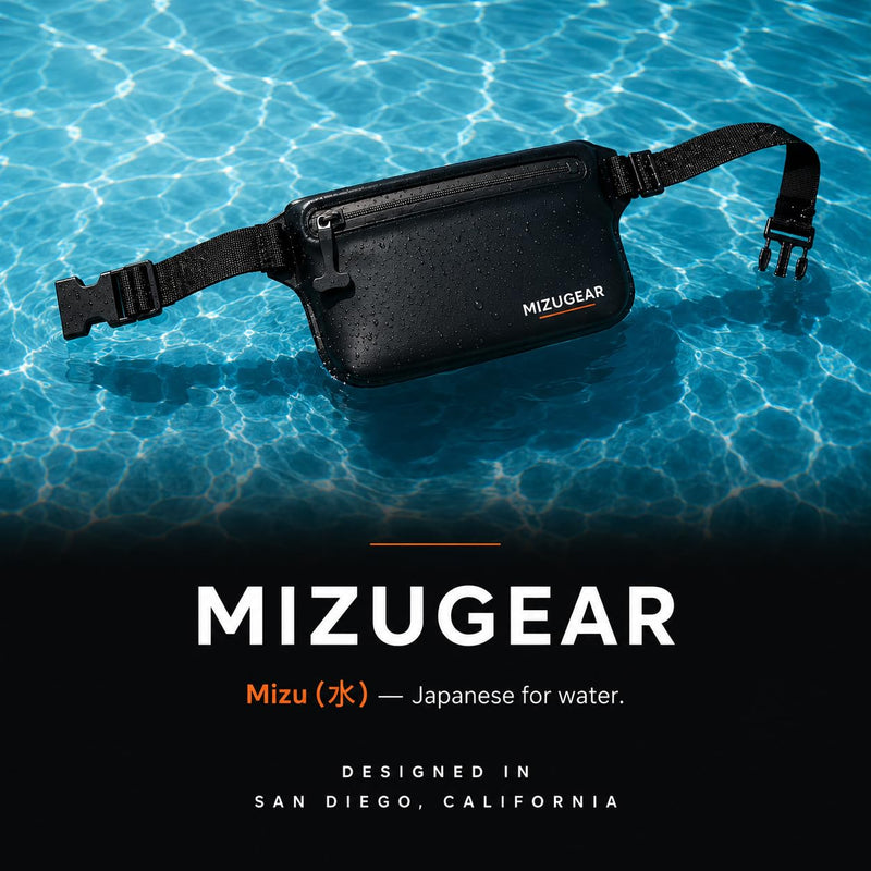 Waterproof Fanny Pack – Submersible Waist Bag for Swimming, Snorkeling, SUP & Beach | Keeps Phone & Keys Dry | Fits Waists Up to 32"