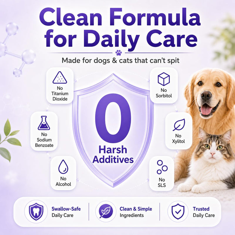 6% nHA Dual-Enzyme Pet Toothpaste for Dogs & Cats, Sensitive Teeth, 3.52oz | Gentle Enamel Care. Gum Comfort. Smooth Brushing Feel. Daily Fresh Breath Support. 3.52 Ounce (Pack of 1)