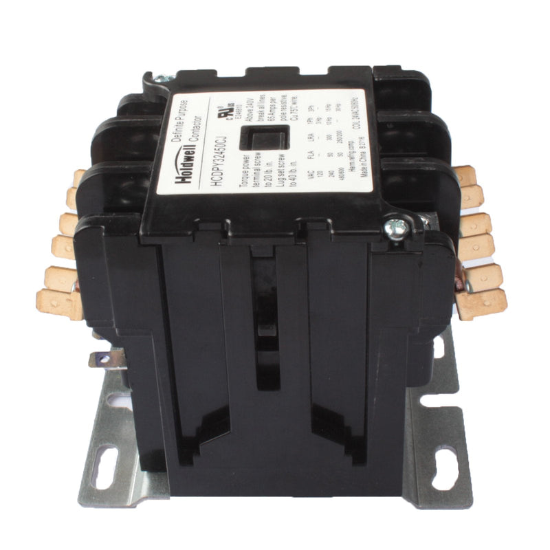 Holdwell 42DF35AJ 3 Pole 50 Amp 24V Coil Definite Purpose Air Conditioner Contactor