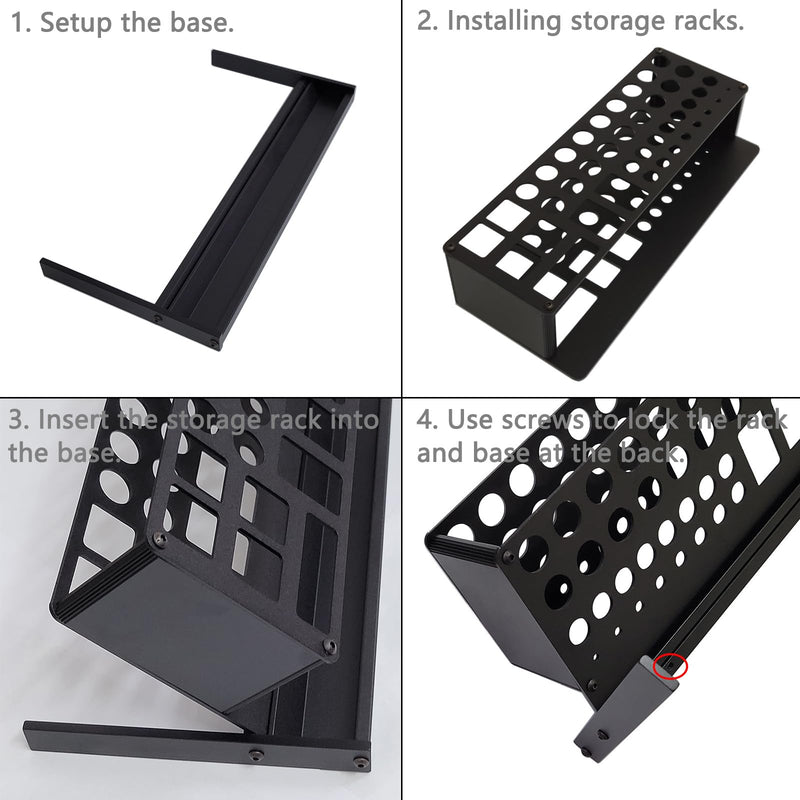 Aluminium Alloy Screwdriver Storage Rack for Desktop Screwdriver Organize RC Tool Kit Organizers Tool Holder