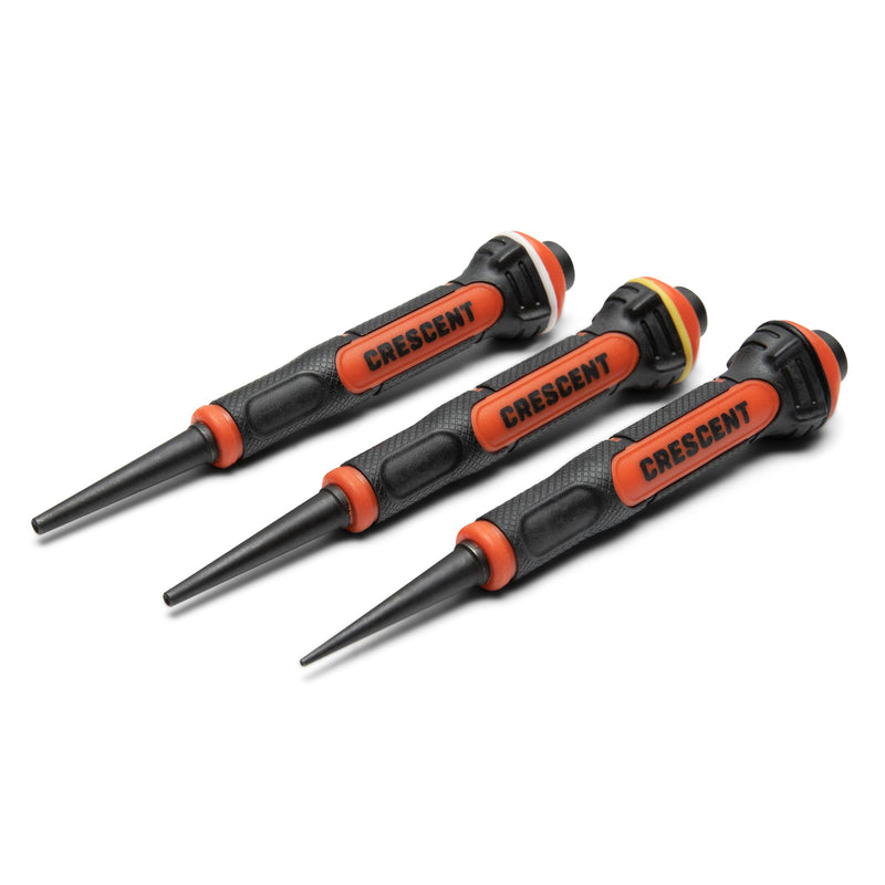 Crescent 3 Piece Set, 5" Gripped Punch - CNPS12332G 3 Pc. Gripped