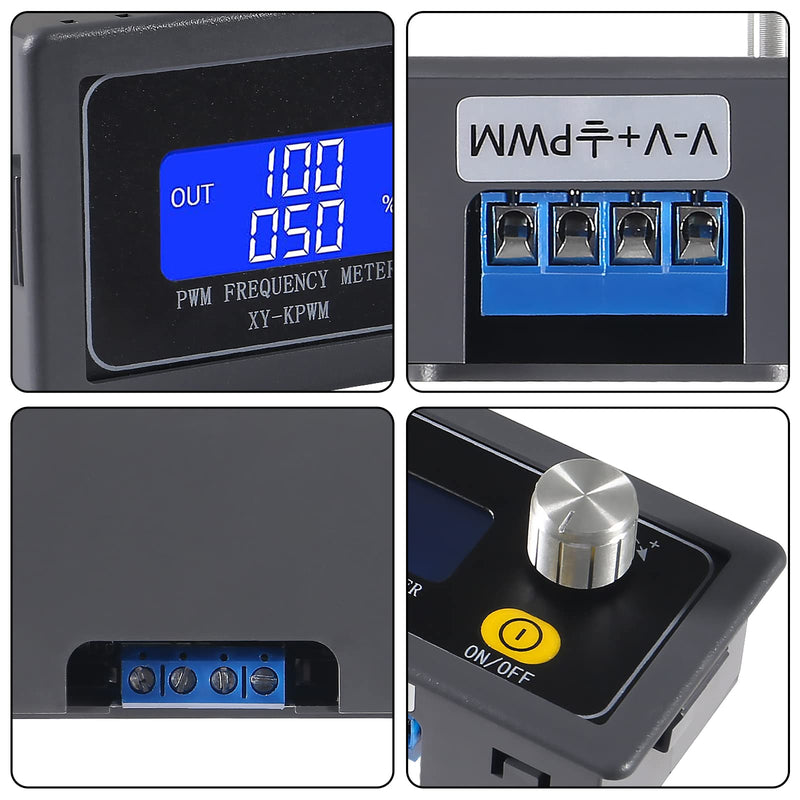Signal Generator XY-KPWM 1-Channel 1Hz-150kHz PWM Generator Dual Mode PWM Pulse Frequency Square Wave Signal Generator Module LCD Display 3.3-30V 5-30mA Pulse Frequency Generator