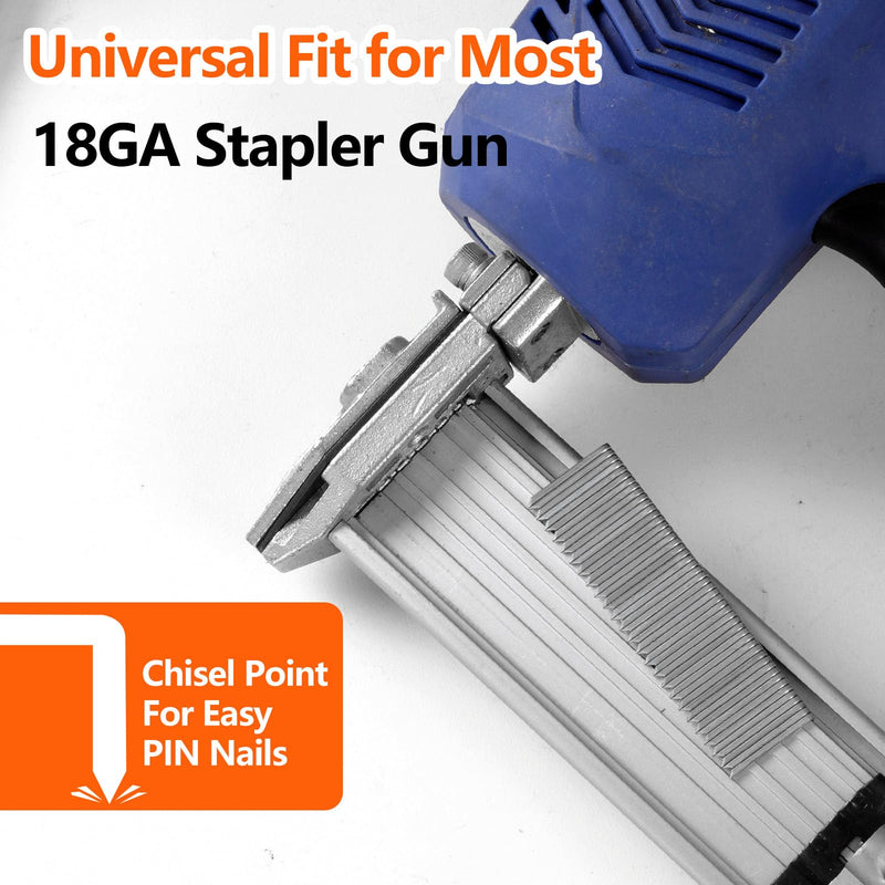 1000-Count 1/2 Inch Length, 18 Gauge 1/4 Inch Narrow Crown Staples, Heavy Duty Beveled Chiseled Pointed Galvanized Staples, for Pneumatic, Electric 18GA Stapler Gun 1/2" - NewNest Australia
