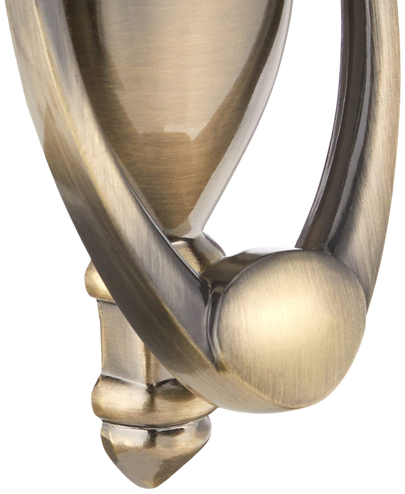 Prime-Line S 4235 Door Knocker and Viewer, Diecast Construction, Antique Brass Finish (Single Pack)