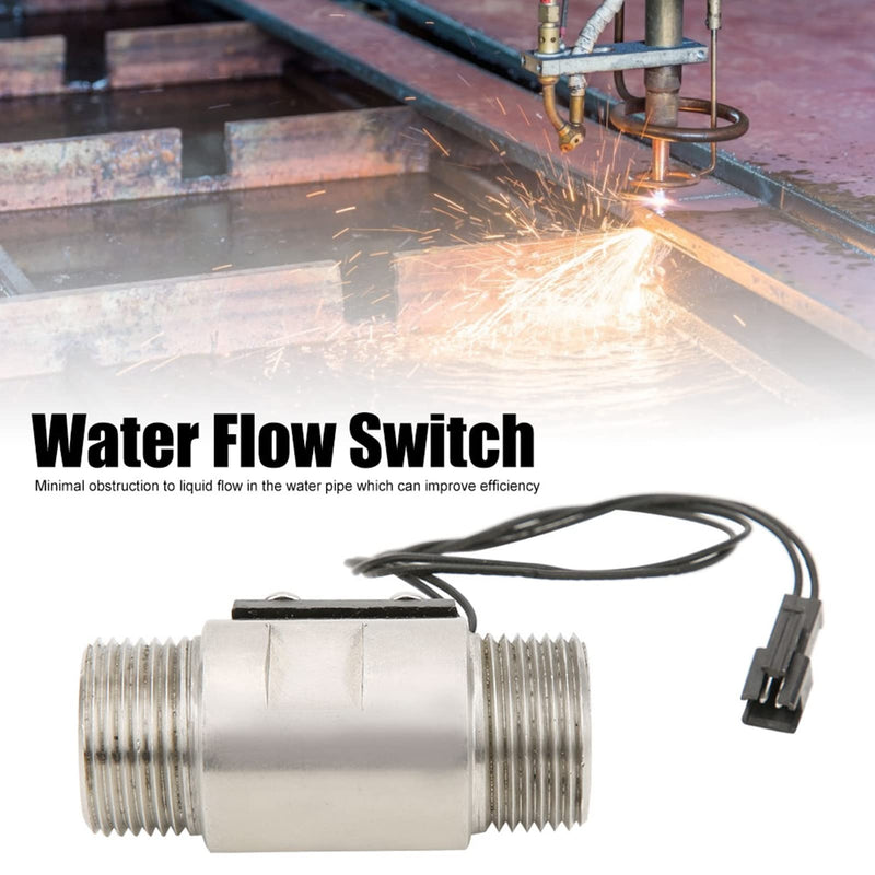 FS 04 6 Point G3/4 Water Switch Stainless Steel Water Switch Stainless Steel Waterflow Switch 70W Waterflow Sensor Double Male thread Piston Type 304