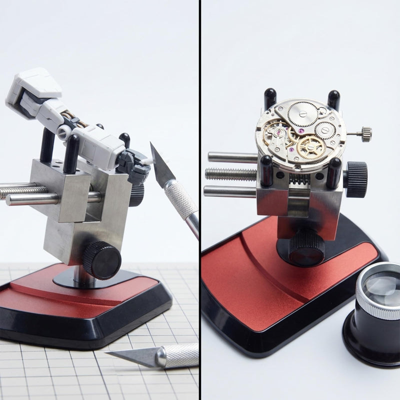 Mini Vise Table Top Clamp, Adjustable Steel Small Vice 360° Rotatable 0.01-1.67' Clamping Range Compatible with Hobby Models, RC Models, Dolls, Jewelry, Watches DIY Repair