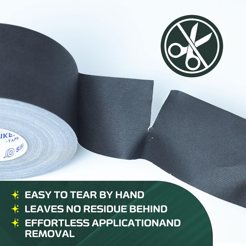 Black Gaffers Tape, Bulk Gaff Tape 2" X 30 Yards, Heavy Duty Gaffer Tape, Floor Tape for Electrical Cords Cable Tape, Non-Reflective Matte Finish Gaff Tape for Photography 1