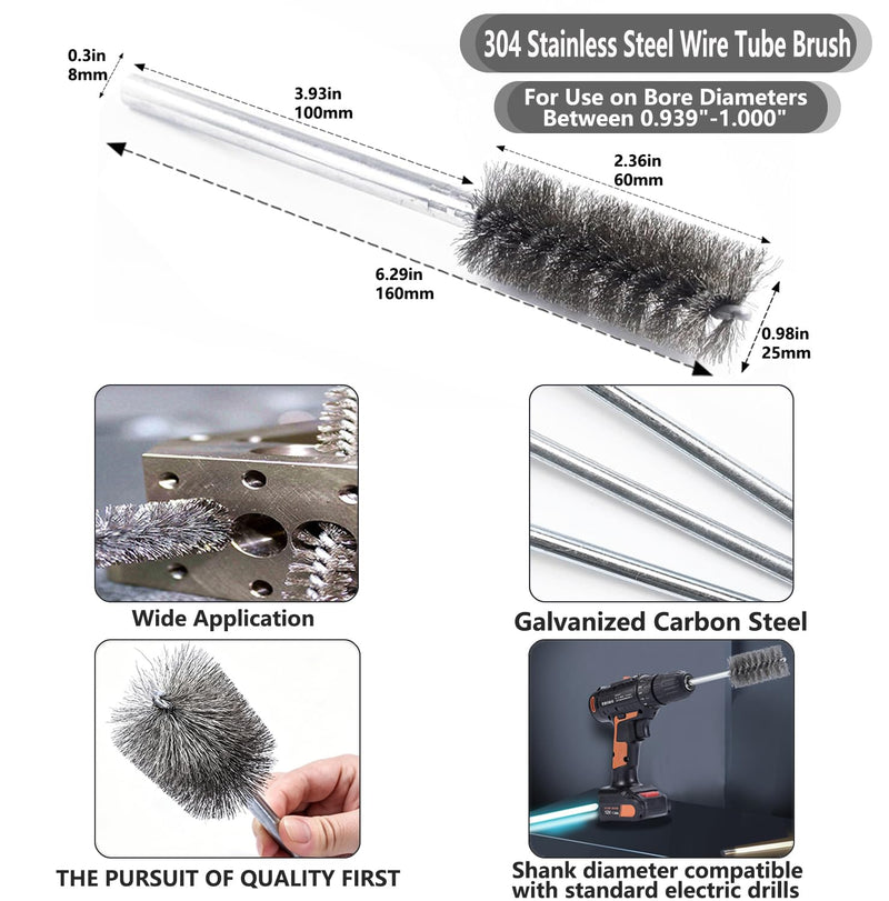 Silicon Carbide Cylinder Honing Ball Hone Brush, 4.125" Diameter, 240 Grit, for Engine and Brake Cylinders, 304 Stainless Steel Wire Cylinder Honing Ball Brushes Included
