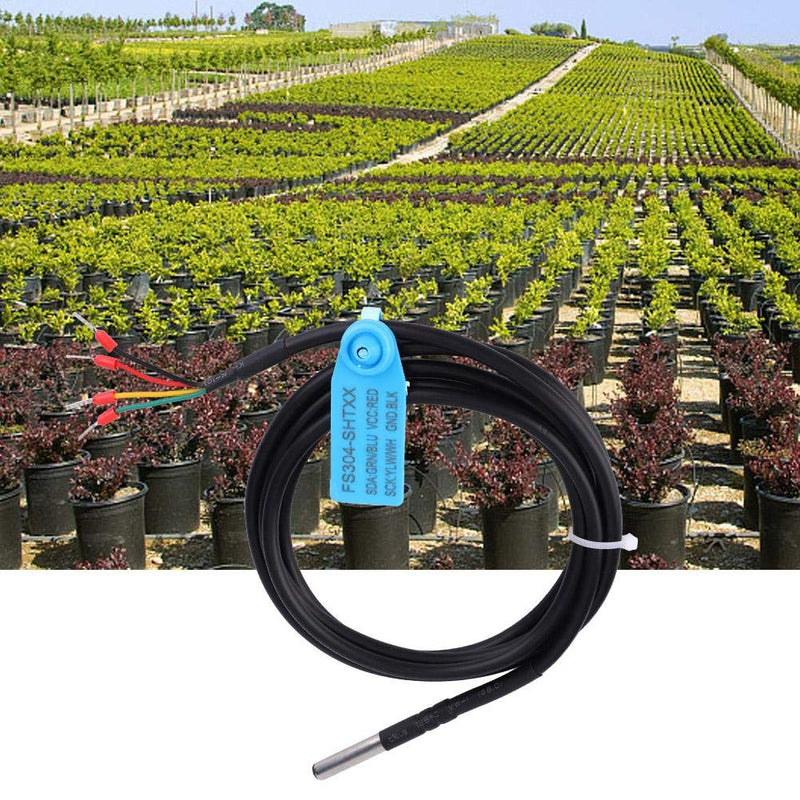 Sensor Probe, I2C Interface Soil Temperature & Humidity Sensor Probe Digital Sensor Monitoring Meter() SHT35
