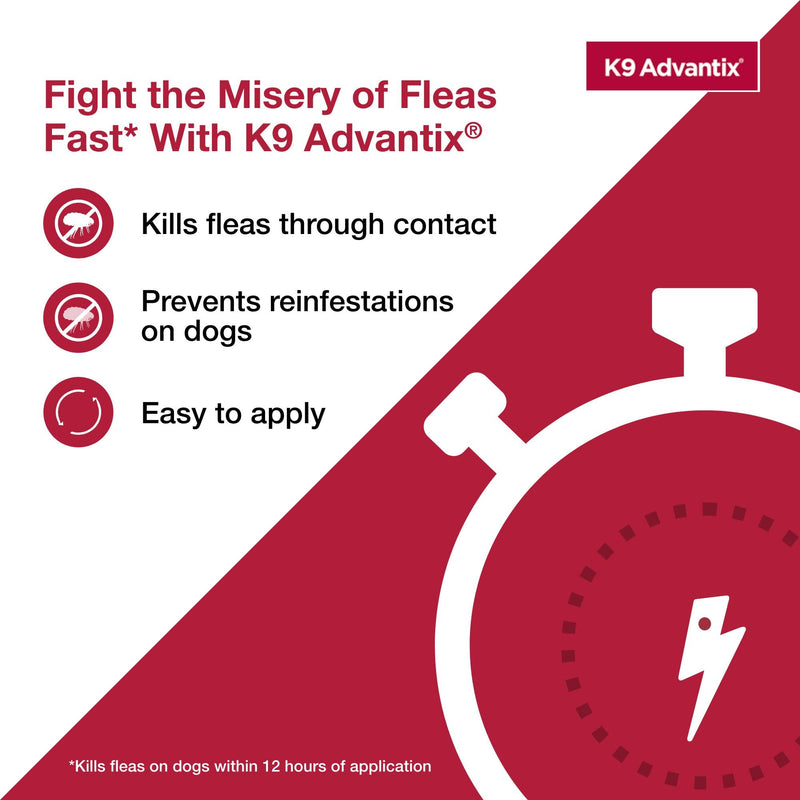 K9 Advantix Flea, Tick & Mosquito Prevention for Dogs Over 55 lbs. | Flea Drops for Extra Large Dogs | Apply Monthly | 4 Treatments (Pack of 2) 4 Dose (Pack of 2)