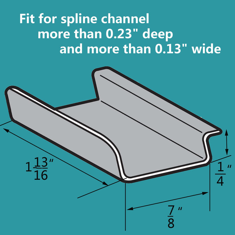Durable Window Screen Spline Channel Pull Lift Tabs, Aluminum Anti-UV Don’t Broken Like Plastic Pull Tabs in Sunlight, Sliver, C Shape, 20 PCS