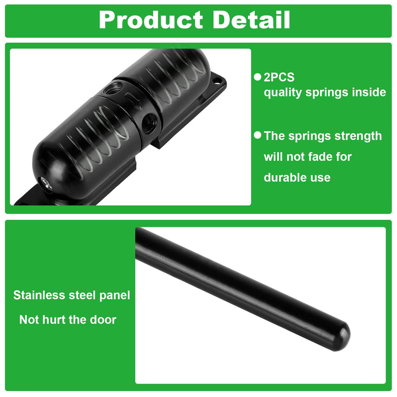 JMIATRY 2PCS Spring Door Closer Automatic Door Closer Residential Auto Doors Closers Black Soft Closing Screen Doors Closers for Home Self-Closing
