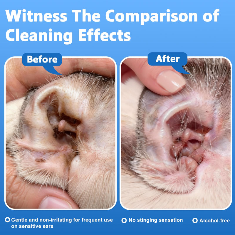 Pet Care Bundle - Probiotic Dental Water Additive & Antimicrobial Ear Rinse for Dogs & Cats