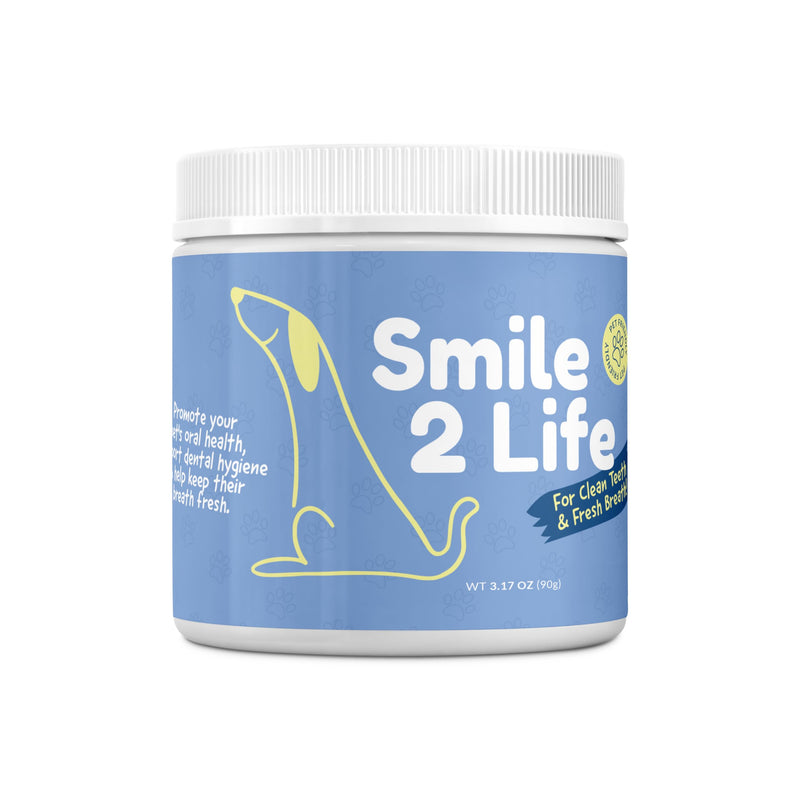 Dog Dental Powder - Unflavored Oral Care Support - Helps Freshen Breath and Manage Plaque and Tartar - Mix with Daily Food - Natural Ingredients, GMO-Free - 3.17 oz (90 g)