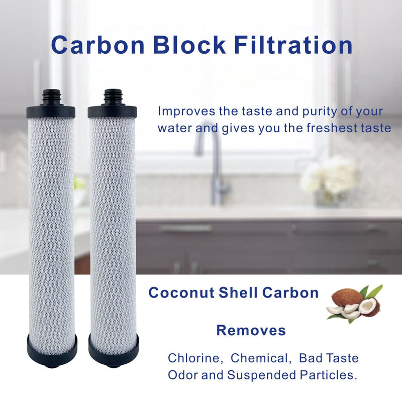 Replacement Filter Set 41400008/41400009 Compatible for Hydrotech Reverse Osmosis System, without membrane