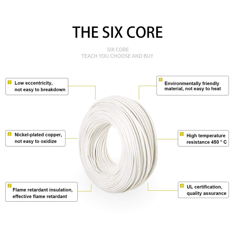 Bryne Mica High Temperature Wire -60~450 Degree C,Strands of Nickel plated copper wire,Insulation by Mica and Fiberglass,used in harsh environments (AWG12 10Ft) AWG12 10Ft