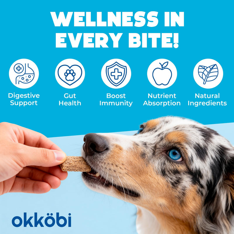 Probiotics for Dogs Chews 300PCs - Digestive, Gut Health & Diarrhea Support - US Formula with Dog Probiotics, Enzymes & Natural Ingredients - Crunchy & Creamy Chicken