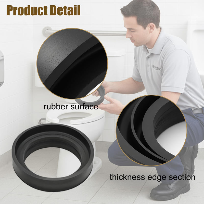 9BU024E Tank to Bowl Gaskets, Tank to Bowl Gasket Compatible with Most 3" Two-Piece Toilets and Toto Drake Toilet，replace toto toilet part，(3PCS)