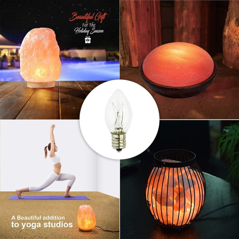 Himalayan Glow B15-6Pack Bulbs for Salt Lamps, Salt Lamp Bulbs(6-Pack)