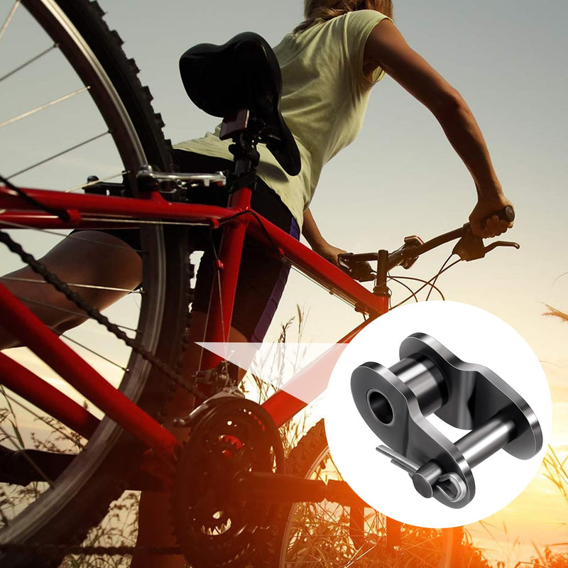 #40 8 PCS Roller Chain Offset Half Link, Carbon Steel Half Link Crank Link for 08A Chain #40 #40 8 PCS Roller Chain Offset Half Link
